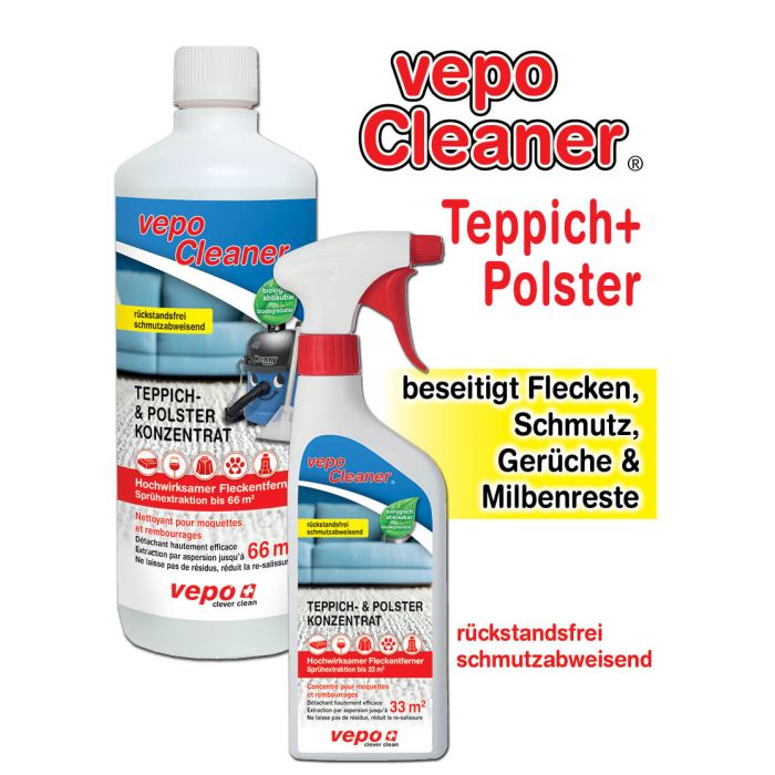 vepocleaner® Teppich+Polster ➡️ Fleckentferner Dosierflasche