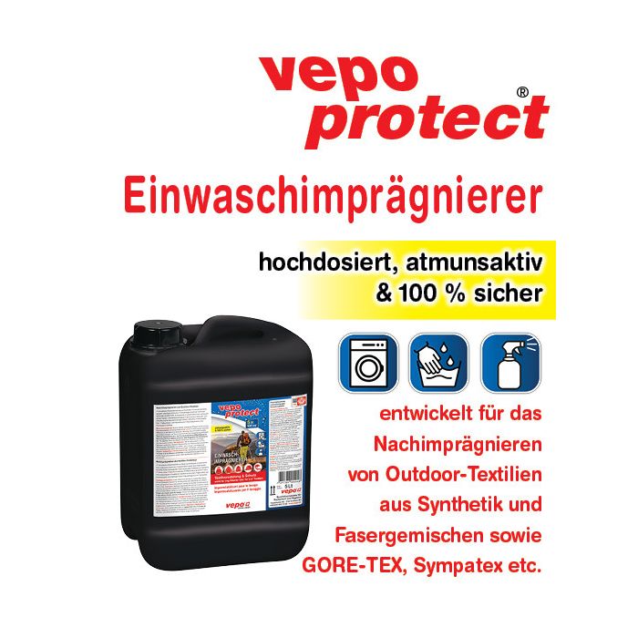 Impromptu vepoprotect® Einwasch-Imprägnierer ➡️ 5 Liter-Kanister
