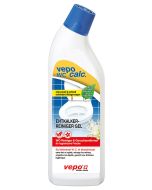 vepocalc WC Entkalker-Reiniger  ist das ideale Produkt für die hygienische Unterhaltsreinigung von Toiletten und Pissoirs.