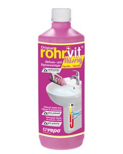 rohrvit flüssig ist gebrauchsfertig und reicht für zwei Anwendungen.