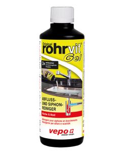 rohrvit Gel ist für alle Abfluss- und Siphon-Materialien geeignet.