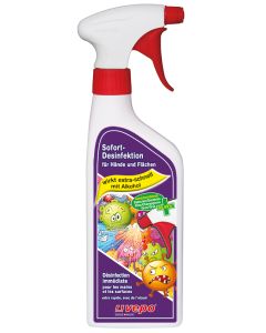 vepo Sofort-Desinfektion für Hände und Flächen 500 ml Spray mit 70% Alkohol und Glycerin