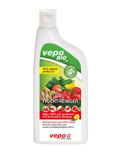 vepoBIO Frucht-Reiniger für die 100% natürliche Reinigung von Früchten und Flächen, die mit Lebensmitteln in Berührung kommen