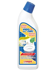 vepocalc WC Entkalker-Reiniger  ist das ideale Produkt für die hygienische Unterhaltsreinigung von Toiletten und Pissoirs.