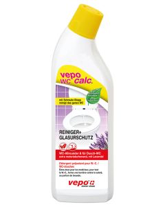 vepocalc WC Reiniger+Glasurschutz ist das ideale Produkt für die schöne WCs und Dusch-Toiletten.
