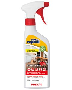 vepool brillant Möbel-Pflege reinigt alle Hölzer, glatte Leder und Kunstleder.